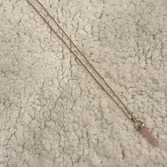 Sterling Rose Quartz necklace - Picture 8 of 11